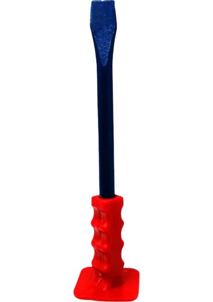 Motto Ticaret Renkli Çelik Düz Keski Korumalı 30CM.MURÇ