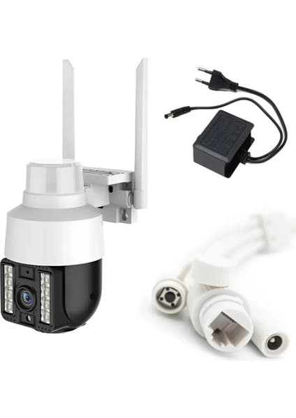 Motto Ticaret INT-CMR21 Sd-Kart Destekli Hareketli Sesli Gece Renkli Ptz Akıllı Wifi Güvenlik