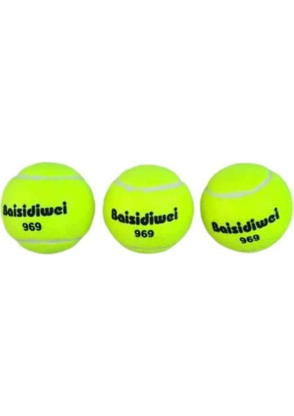 Motto Ticaret 3’lü Tenis Topu Seti Spor ve Eğlence Için Dayanıklı