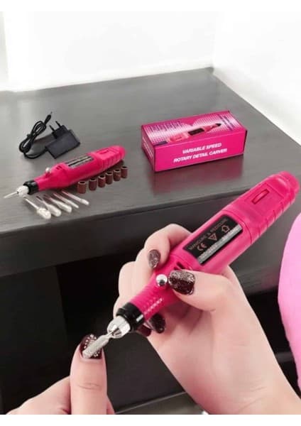 Motto Ticaret Nasır Temizleyici Manikür Pedikür Seti Elektrikli USB