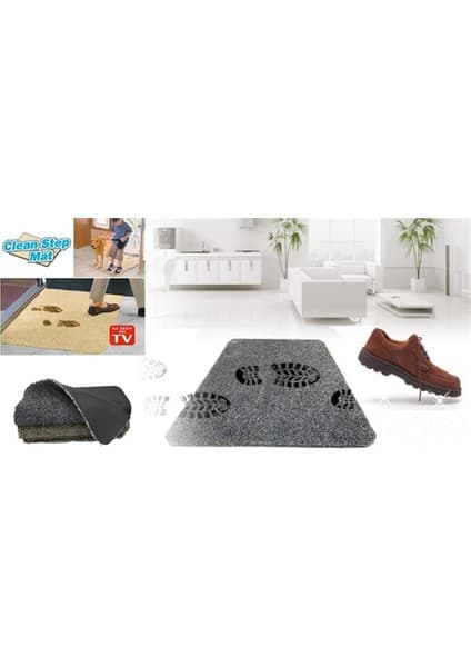 Enco Store Çamaşır Makinesinde Yıkanabilir Kir Toz Emici Mikrofiberli Paspas