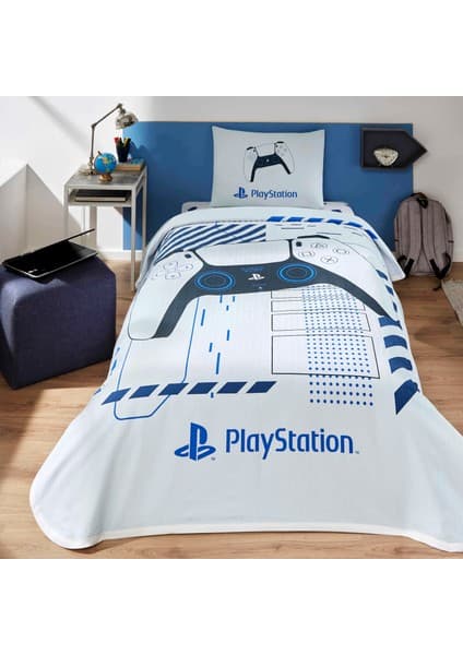 Taç Lisanslı Playstation Pamuk Tek Kişilik Pike