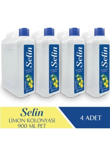 Selin Limon Kolonyası 900 Ml 4'lü