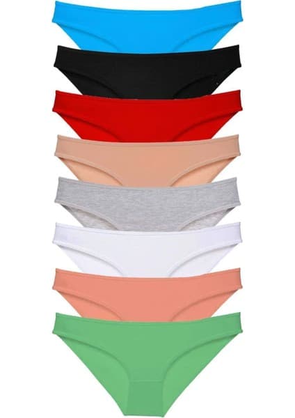 Royaleks 8 Adet Süper Eko Set Likralı Kadın Slip Külot Set