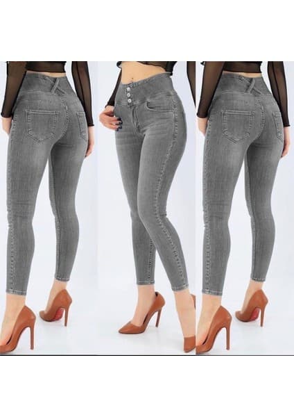Efnaz Style Yüksel Bel Likralı Kot Pantolon