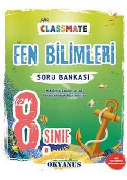 Prime Okyanus Yayınları 8. Sınıf Classmate Fen Bilimleri Soru