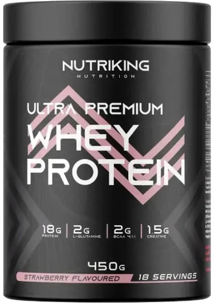 Nutriking Whey Protein Tozu 450G 18 Servis Çilek