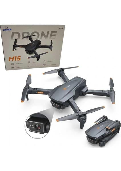 Samatlı H15 4K Hd Kamera 360 Derece Dönüş Kumandalı Drone