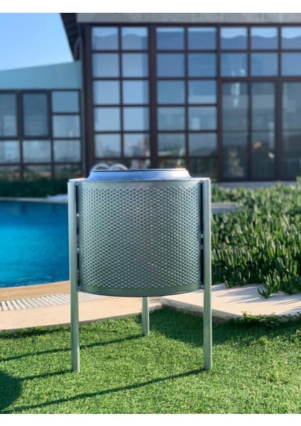 Torch Bahçe Şöminesi Paslanmaz Çelik Ateş Çukuru Şık ve Sağlam 46 x 30 x 55 cm
