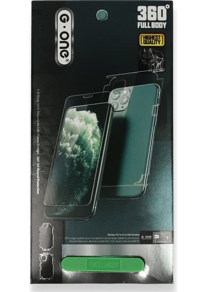Bezos iPhone 15 Pro Max 360 Full Body Arka Koruyucu