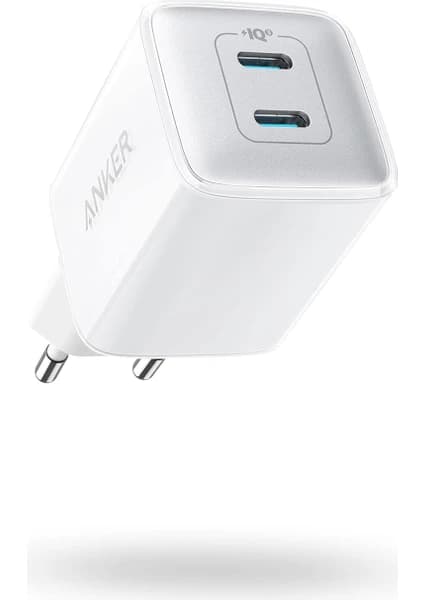 Anker Nano 521 Şarj Cihazı, 40W, PIQ 3.0, USB-C Çift Bağlantı Noktalı, Siyah - A2038