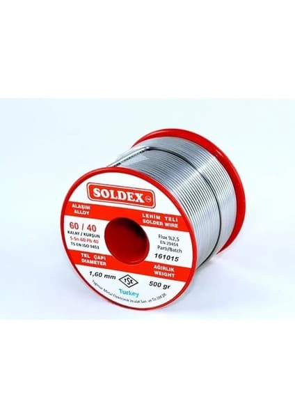 Epilons 60-40 Lehim Teli 500 gr 1.6 mm - Sn:60 /