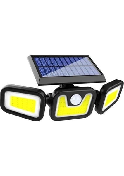 Motto Ticaret Powermaster MX-W771B Sensörlü 3 Modlu 90 Cob Ledli Solar Aydınlatmalı Duvar