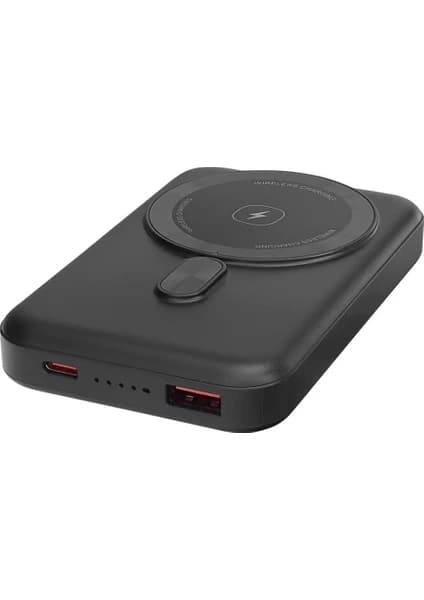 S-Link M1031 10000MAH Magsafe 15W HSC22.5W+PD20W+QC3.0 Siyah LCD Taşınabilir Şarj Cihazı Powerbank