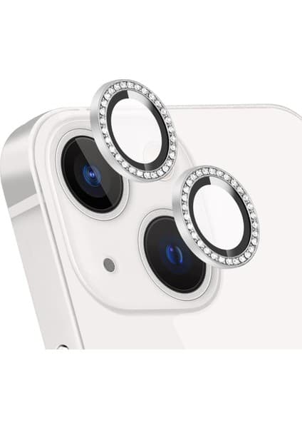 Taşlı Tasarım Temperli Cam Kamera Lens Koruyucu -