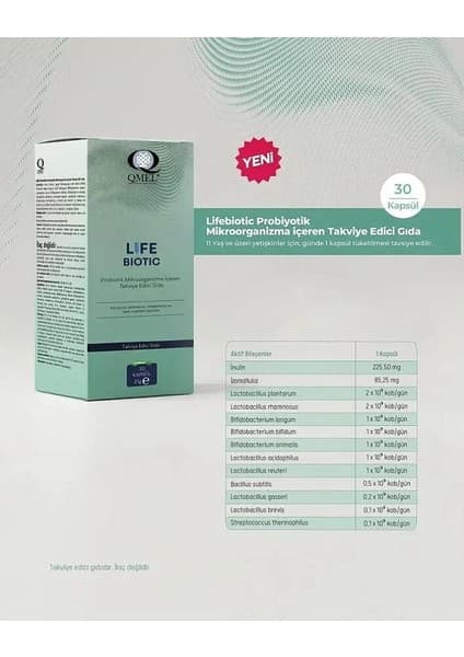 Qmel Life Biotic Probiyotik 30