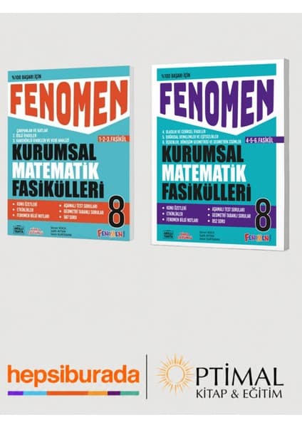 Fenomen Yayıncılık 8 Kurumsal Matematik Fasikülleri