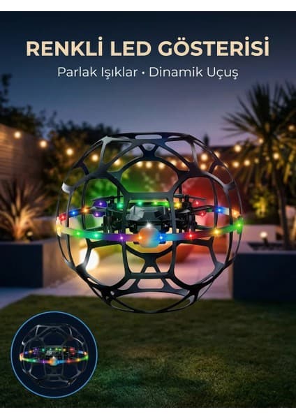 Grandor Koruyucu Kafesli Dron El Hareketiyle Kontrol Edilebilen