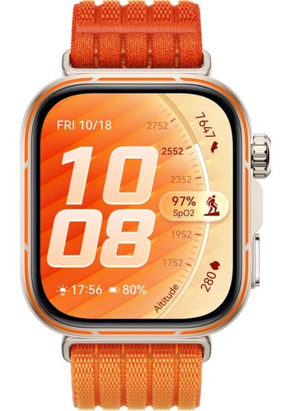 Huawei Watch Fit 5 Pro Akıllı Saat - Turuncu, Nfc ile Ödeme, Kapsamlı Sağlık Takibi,d Gelişmiş Uyku Takibi, Uzun Pil Ömrü, Ios AndroiUyumlu