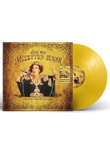 Müzeyyen Senar Diva'mız En Son Okuduklarım Gold Viny Renkli Plak, Lp - My