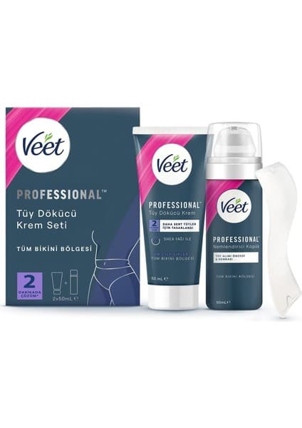 Veet Professional Bikini Bölgesi Tüy Dökücü Krem Seti (50 ml Fiyatı