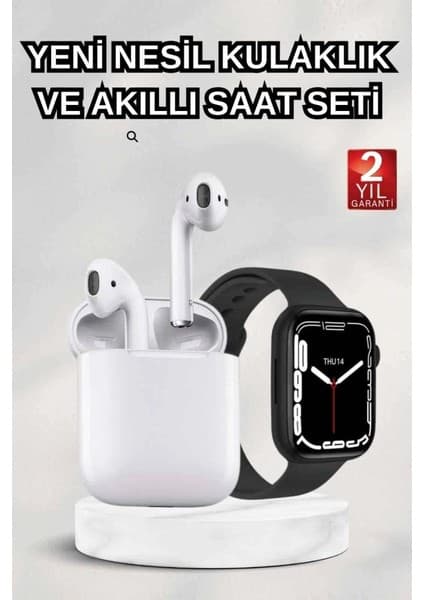 Epilons 2025 Model Akıllı Saat Ve 2.nesil Tws Bluetooth Kulaklık Anc Özelliği Amoled