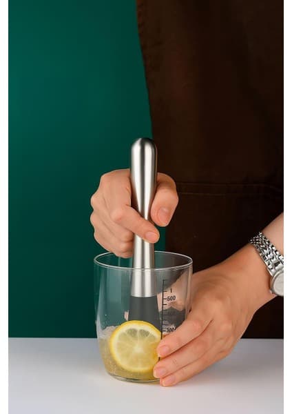 Belirtilmemiş Çelik Kokteyl Muddler Barware Mojito Kokteyl Tokmağı