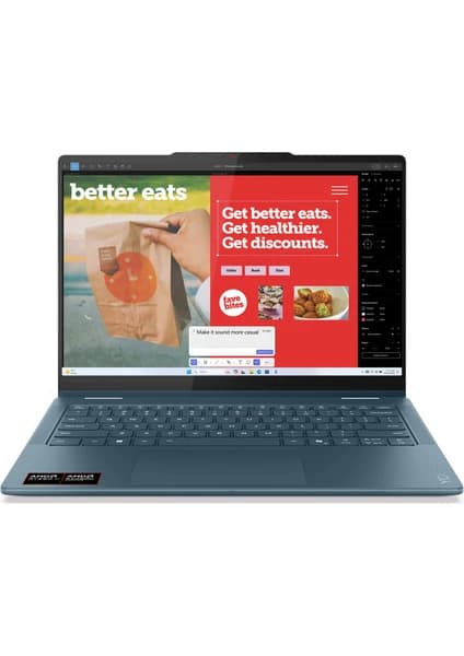 Lenovo Yoga 7 2-In-1 AMD Ryzen AI 7 350 16GB 1TB SSD Windows 11 Home 14" 83JR00AETR