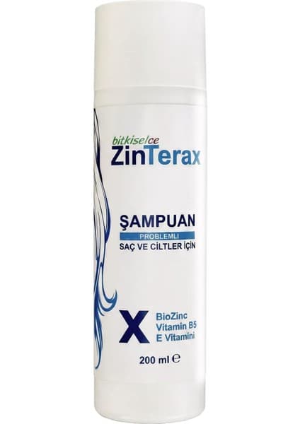 Belirtilmemiş Zinterax Vitaminb5 Şampuan Kepek, Pullanma-Onarıcı Bakım Kompleksi Hassas Saç Derisi