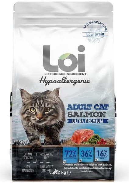 Loi Yetişkin Kedi Maması Somonlu 2