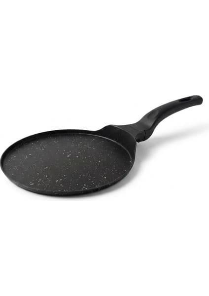 27 cm Döküm Granit Krep Tavası Yanmaz Yapışmaz Kaplama Eşit Isı Dağılımlı Ince Krep ve