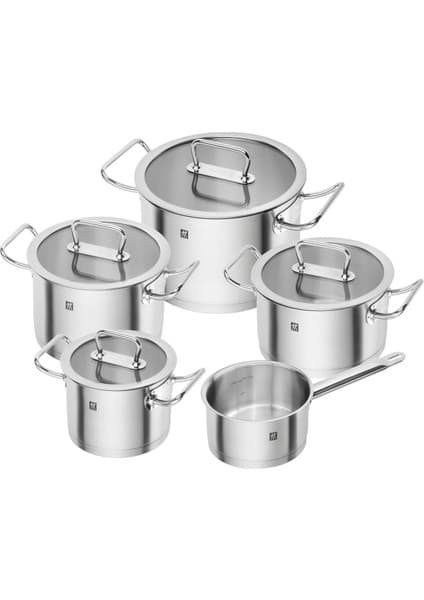 Zwilling Twin Pro 18/10 Paslanmaz Çelik, 5 Parça Tencere