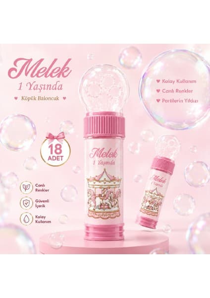 Bkmc Party Bubble Köpük Baloncuk Kişiye Özel Isim Baskılı Fiyatı