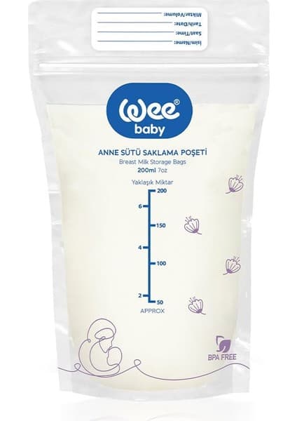 Wee Baby 20'li Anne Sütü Saklama