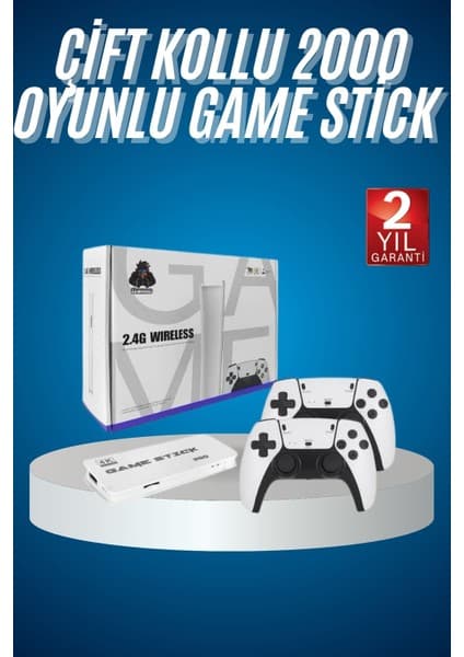 AyrStore 2.4 Ghz Oyun Konsolu Çift Konsol 4K Ultra Hd Game Fiyatı