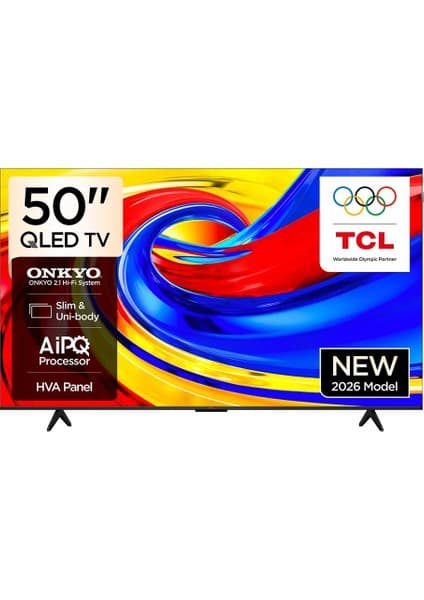 TCL 50P7L 50" 127 Ekran Uydu Alıcılı 4K Ultra HD Google Smart QLED
