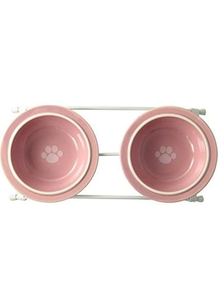 44355 Toftees Paws Diner With Two 1-Cup Bulaşık Makinesinde Yıkanabilir Taş Kase Kapasitesi 10,75