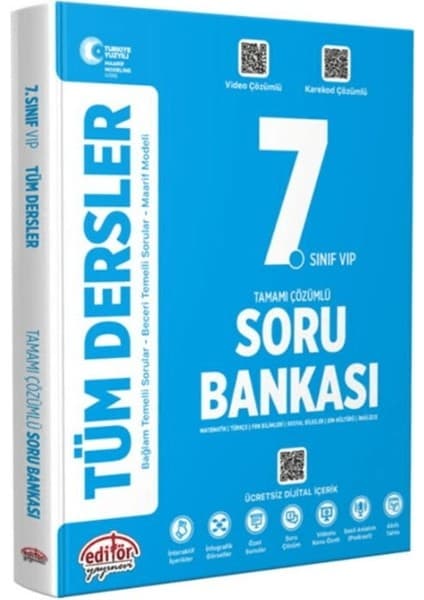 7. Sınıf Tüm Dersler Soru Bankası Kitabı ve Fiyatı