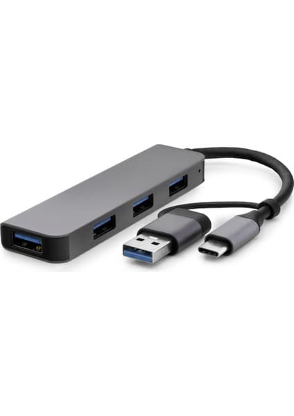 Skygo USB Type-C 3.0 Hub 4 Port 5 Gbps Gri
