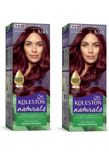 Wella Koleston Naturals Saç Boyası Koyu Nar Kızılı 5/45 2x Fiyatı