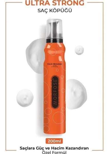 Royaleks Ultra Strong Saç Köpük 200 ml - Ultra Güçlü Tutuş -