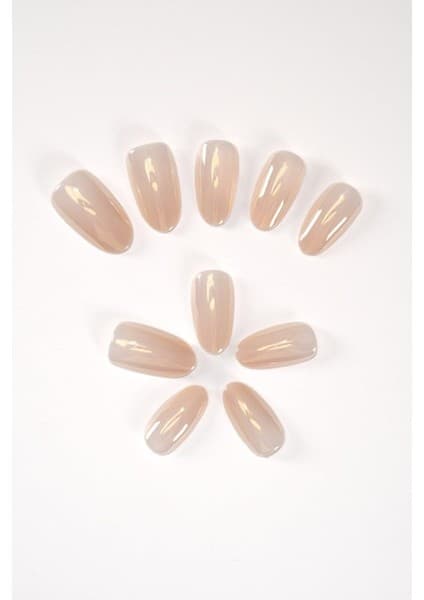 Beauty Takma Tırnak Seti Zararsız Yapıştırıcı Gri Hailey