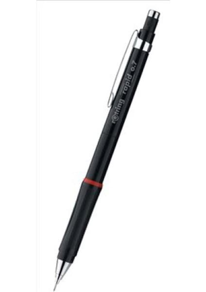 Rotring Rapid 0.7 Versatil Mekanik Kalem Siyah Renkli Uzun Ömürlü