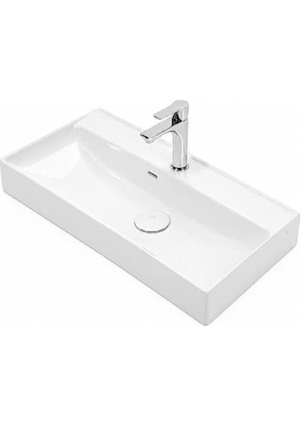 Lapino PARLA ETEJERLİ LAVABO BEYAZ