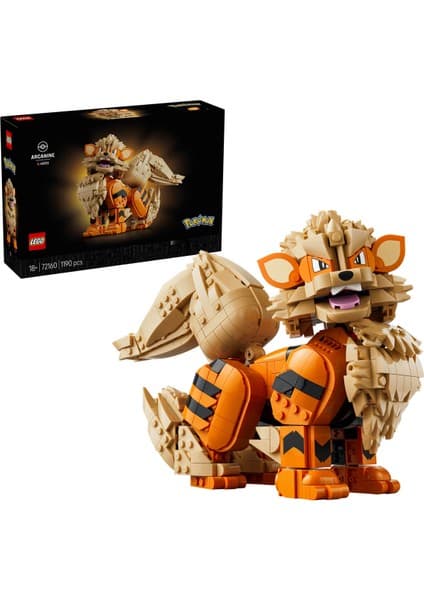 LEGO Pokémon Arcanine 72160 - Yetişkinler Için Duruşu Ayarlanabilir Karakter Yapım Seti (1190