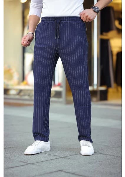 Velmora Fashion Erkek Cizgili Dokuma Krep Jogger Buggy Fiyatı