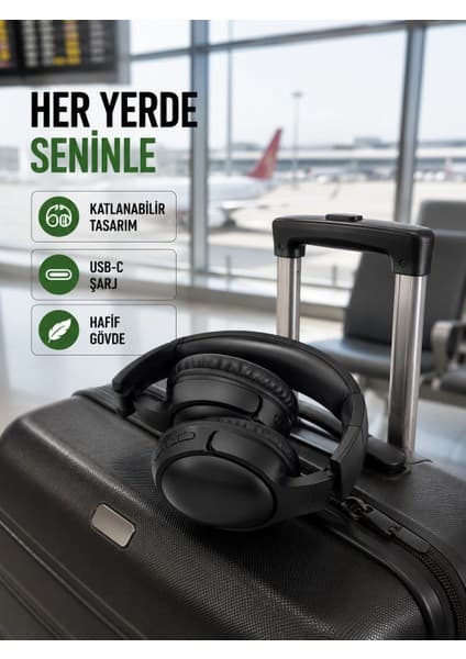 Epilons Katlanabilir Usb-C Şarjlı Bluetooth