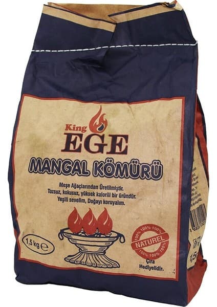 Ttt 1.5 kg Mangal Kömürü - Çıra Hediyeli - Meşe