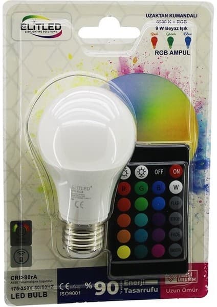 Elitled El-01-Y LED Ampul 9W 60W 6500K 800 Lümen Rgb Fiyatı