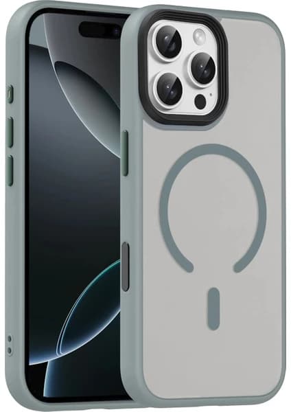 sbodurhome iPhone 16 Pro Max Megane Magsafe Kapak - Titan Gri